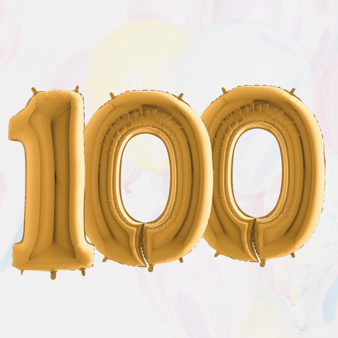Balloncijfer set 100 jaar