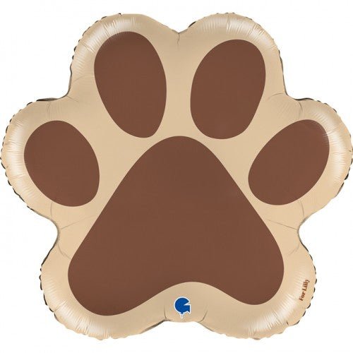 Folieballon Pootafdruk bruin