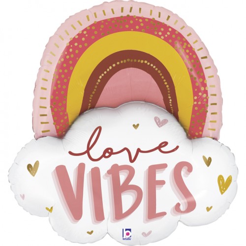 Folieballon love vibes boho rainbow