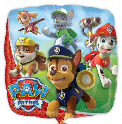 Folieballon Paw patrol vierkant