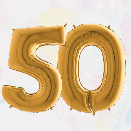 Balloncijfer set 50 jaar