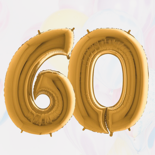 Balloncijfer set 60 jaar
