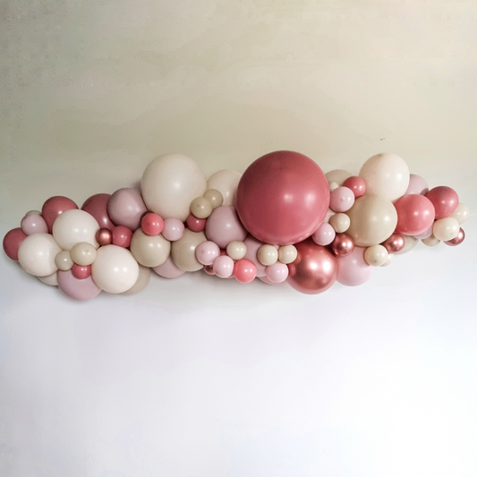 DIY Ballonslinger: Dusty rose