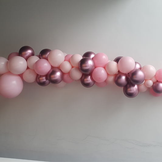 DIY Ballonslinger: Pinky pink