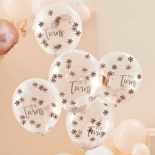 Tweeling confetti ballonnen