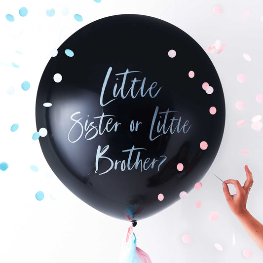 Gender reveal ballon - Little sister or little brother