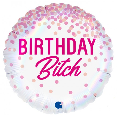 Folieballon birthday bitch