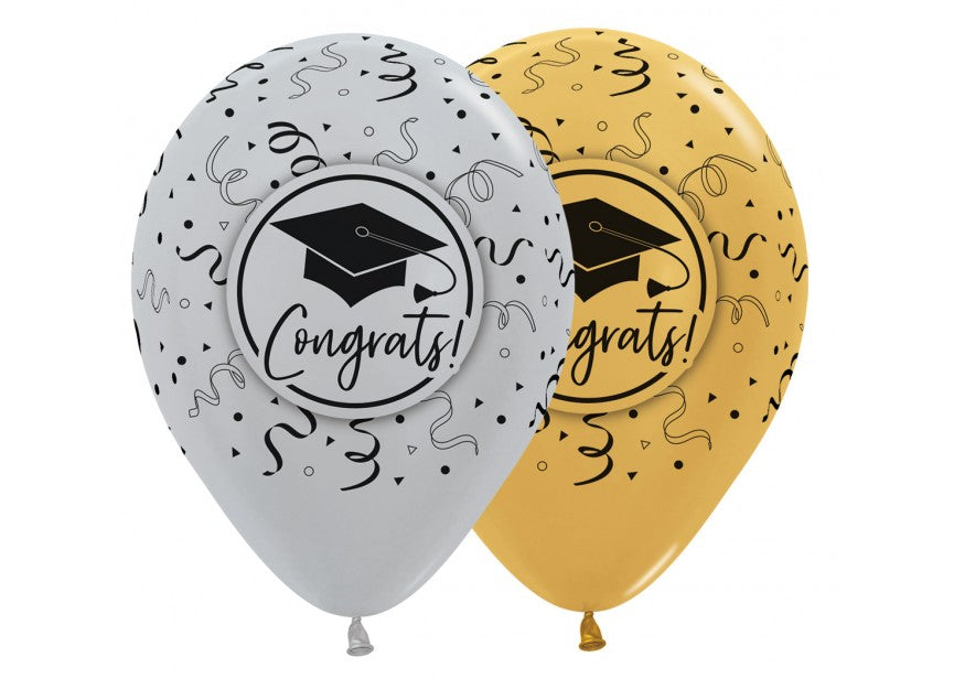 Bedrukte ballon: congrats