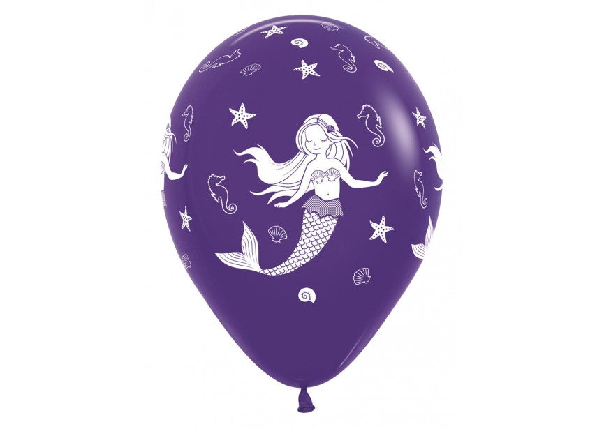 Bedrukte ballon: zeemeermin assoritment