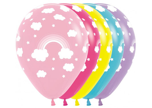 Bedrukte ballon: regenboog