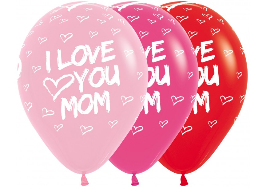 Bedrukte ballon: love you mom
