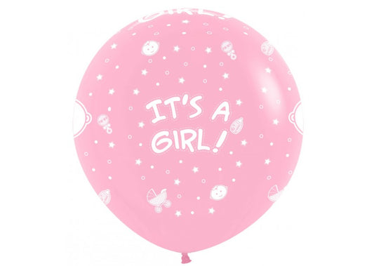 Bedrukte ballon: It's a girl!  90cm