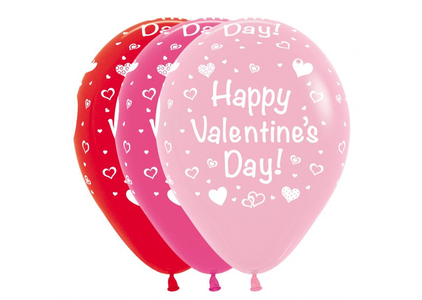 Bedrukte ballon: Happy Valentines Day!