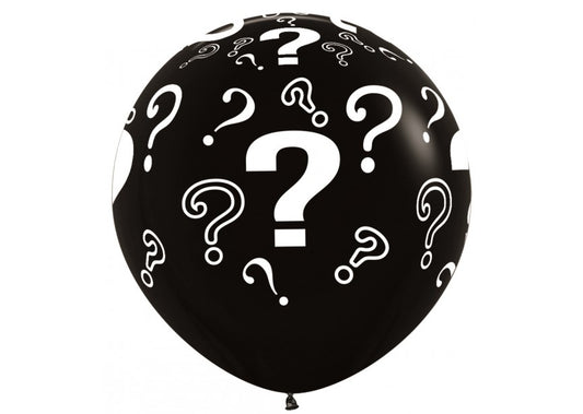 Bedrukte ballon: vraagteken