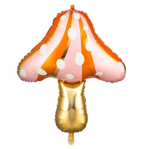 Folieballon gouden paddenstoel