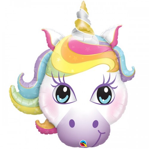 Folieballon Unicorn hoofd