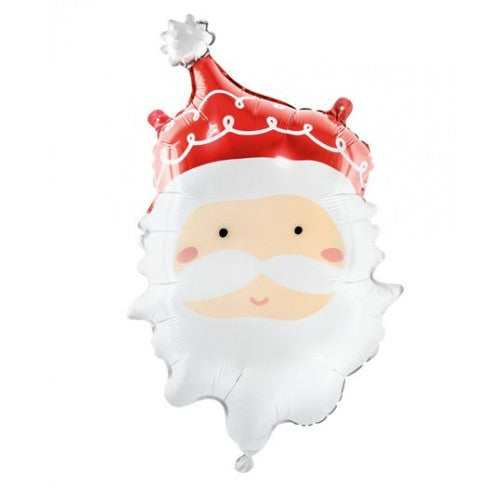 Folieballon kerstman hoofd