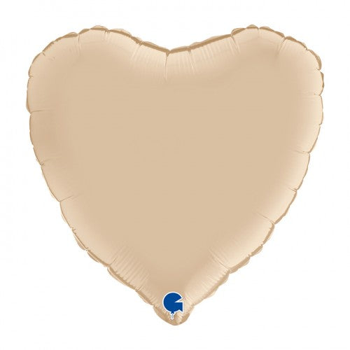 Folieballon hart cream