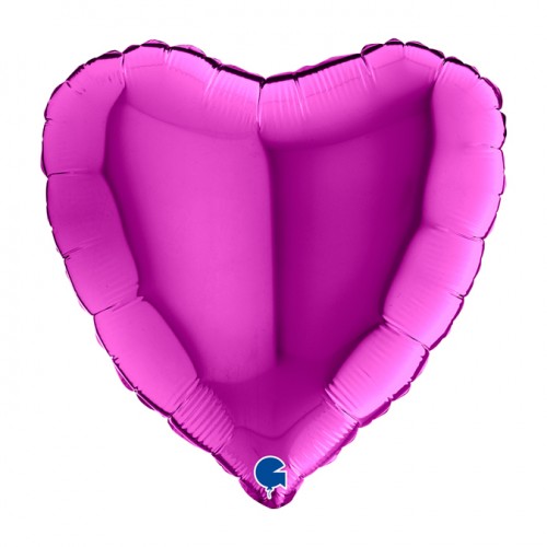 Folieballon hart paars