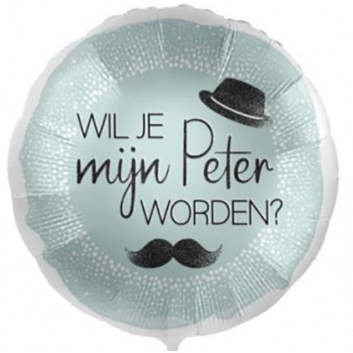 Folieballon wil je mijn Peter worden?