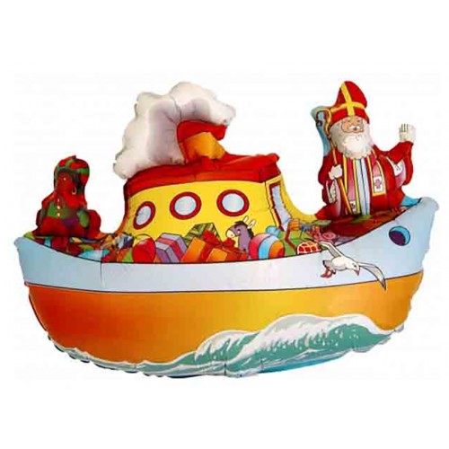 Folieballon Sinterklaas pakjesboot