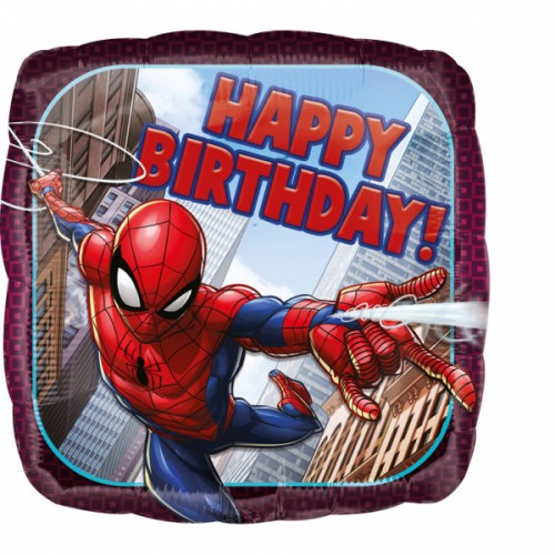 Folieballon spiderman happy birthday