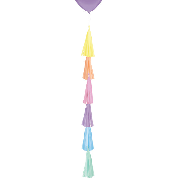 Ballon tassel regenboog pastel