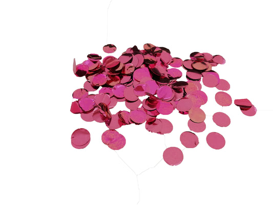Fuchsia metallic confetti