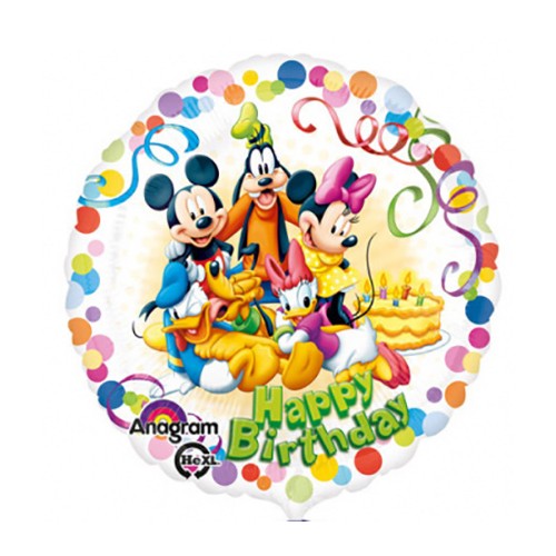 Folieballon Disney happy birthday