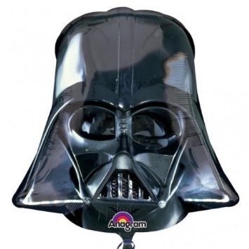Folieballon Star Wars Darth Vader masker